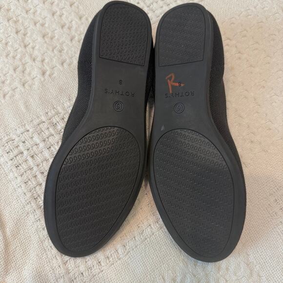 Rothy's 8 rounded toe slip on flats knit ballet shoes 2985 - Picture 2 of 8